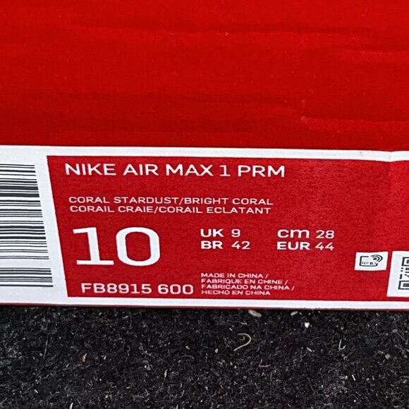 NEW Nike Air Max 1 PRM Corduroy Coral Stardust FB8915-600 Men\'s Size 10 main image 4